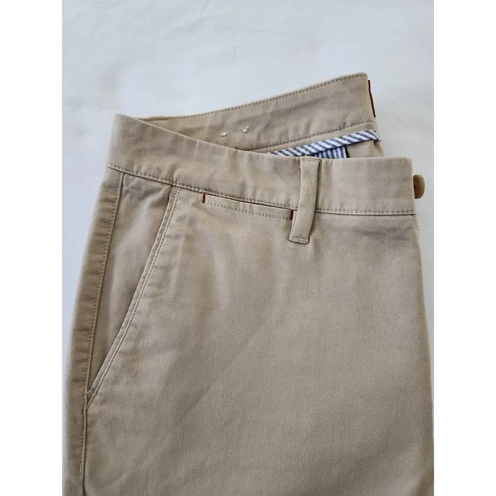 UNTUCKit Men's Relaxed Fit Pants 34x32 Tan Chino Khakis Stretch Business Casual - Picture 8 of 9